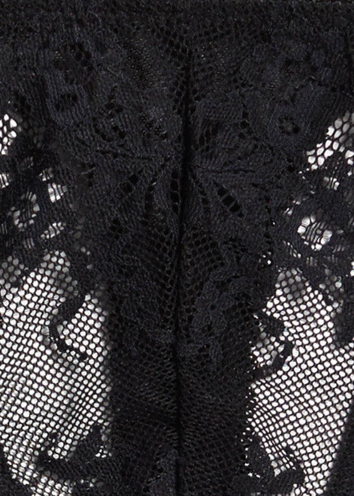 Mariposa Black Thong Panties Underwear By Wings Intimates