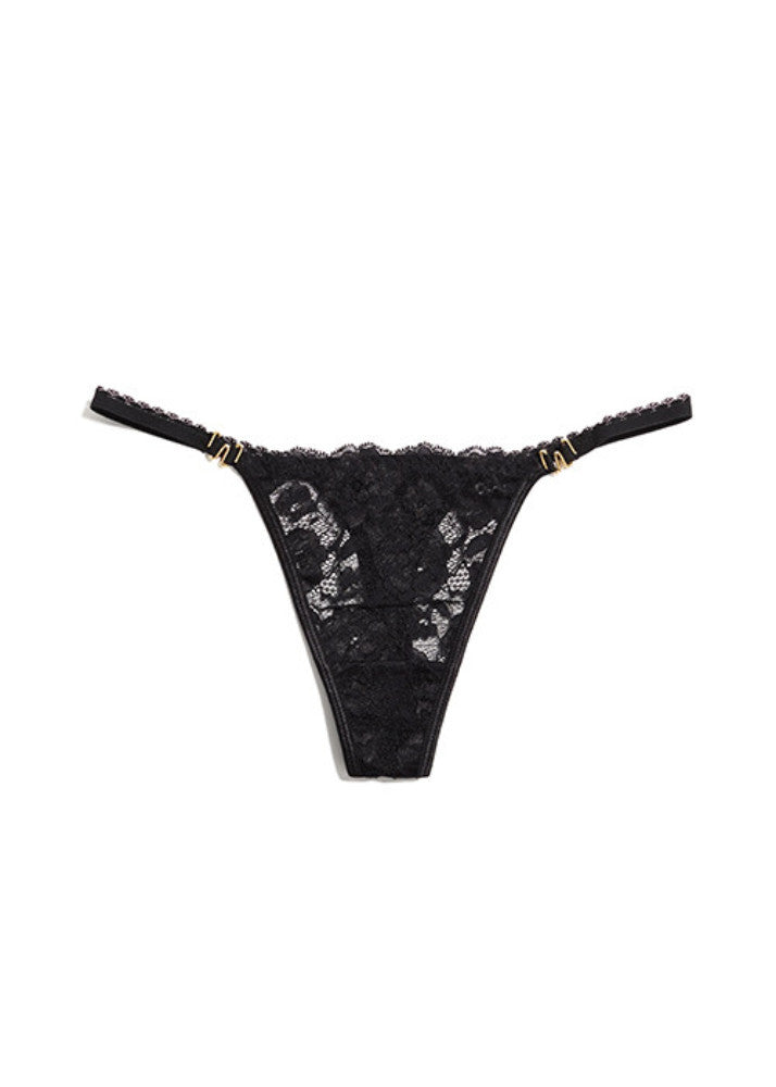 Pearly Eye Thong Black Panties Underwear By Wings Intimates