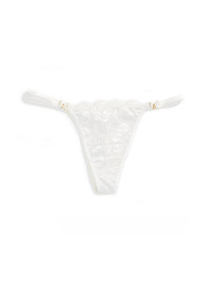 Pearly Eye Thong White Panties Underwear By Wings Intimates